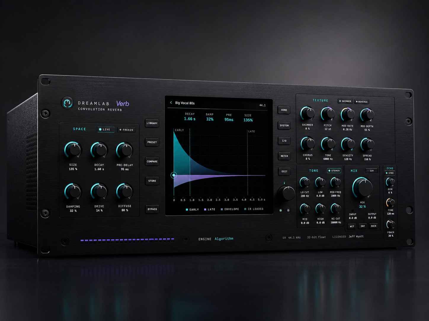 DreamLab Verb — rackmount concept render